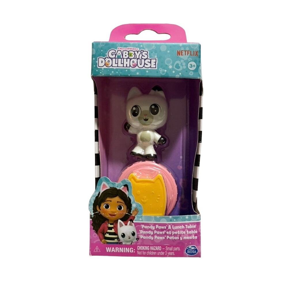 Gabby’s Dollhouse Pandy Paws Figure & Lunch Table Spin Master Netflix Toy NEW